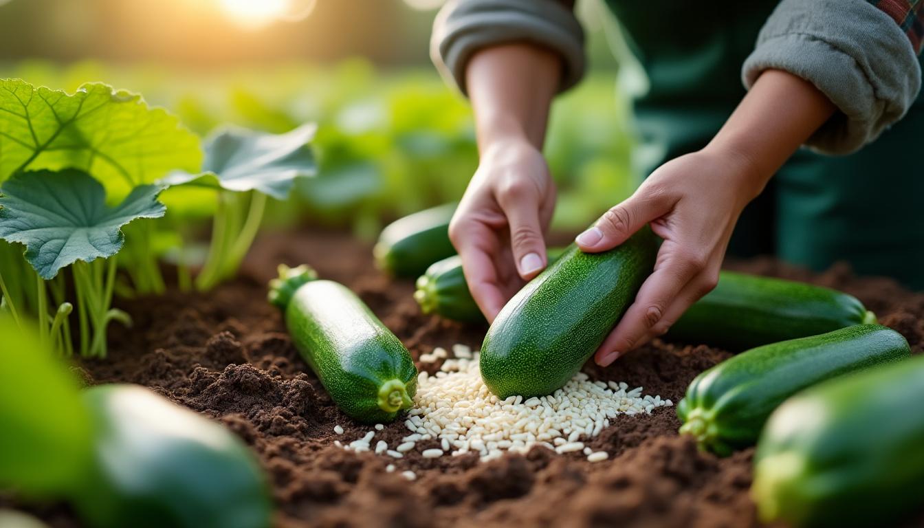 découvrez pourquoi placer du riz au pied de vos courgettes peut booster leur croissance et augmenter vos récoltes. astuce naturelle et simple, idéale pour les jardiniers débutants comme confirmés !