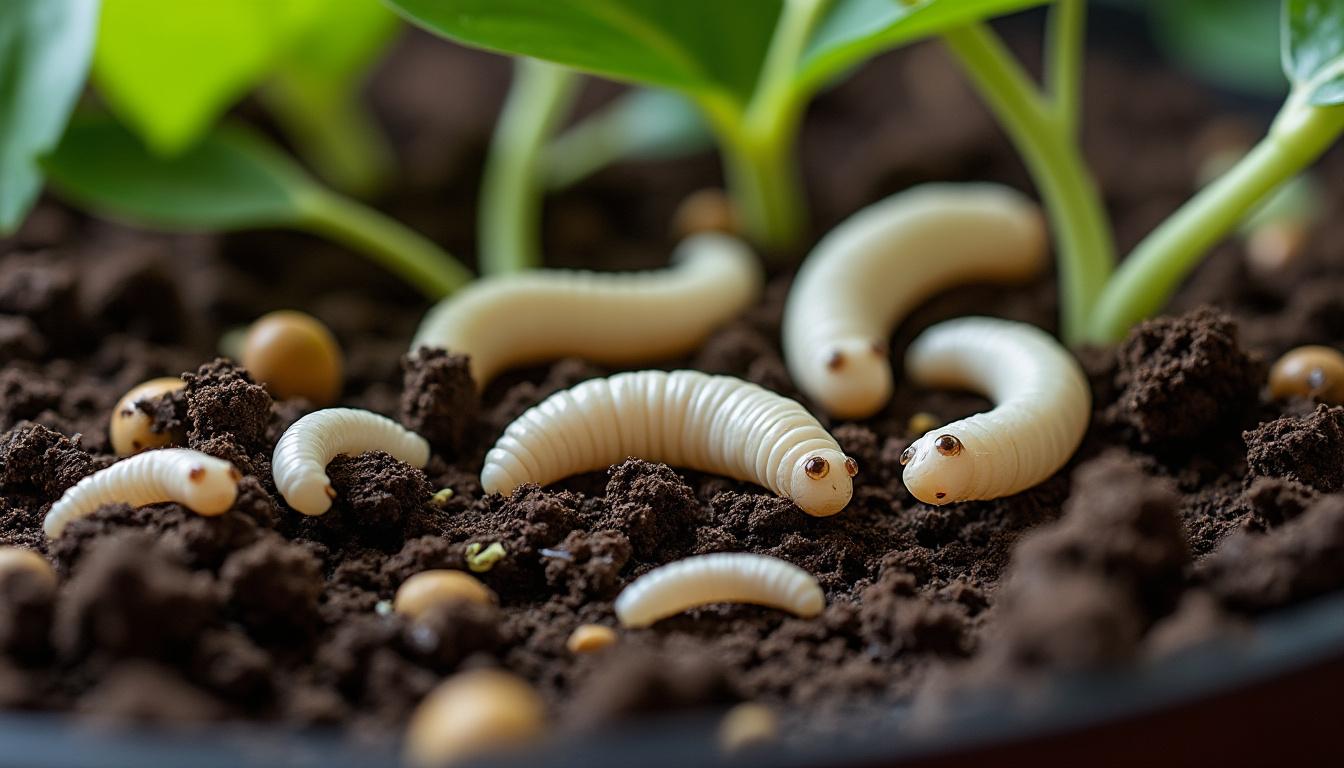 découvrez comment reconnaître les gros vers blancs dans les pots de fleurs et apprenez des solutions efficaces pour les éliminer afin de protéger vos plantes d'intérieur et de balcon.