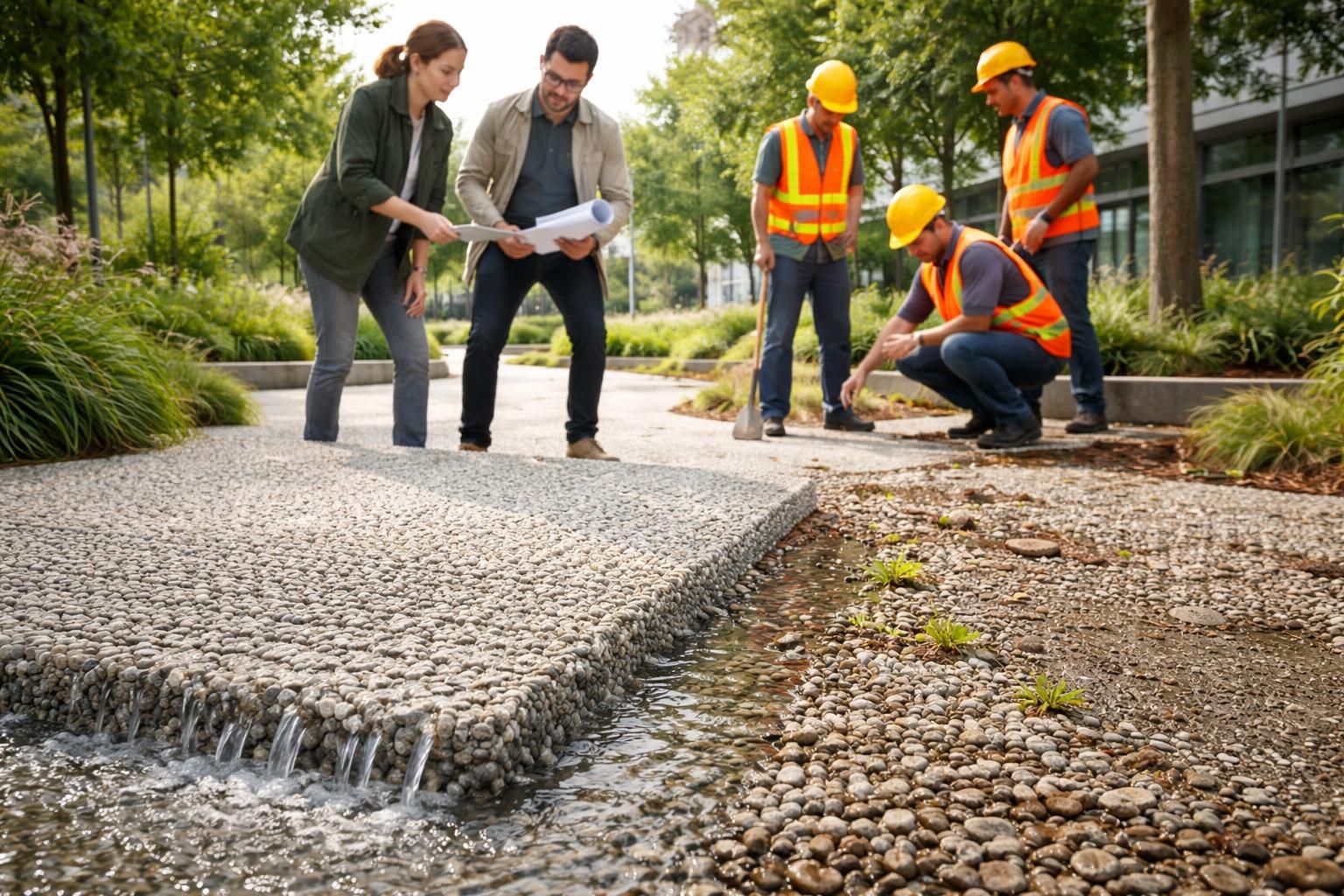 découvrez les avantages et les inconvénients du béton drainant à travers l'avis de professionnels de l'aménagement pour faire un choix éclairé.