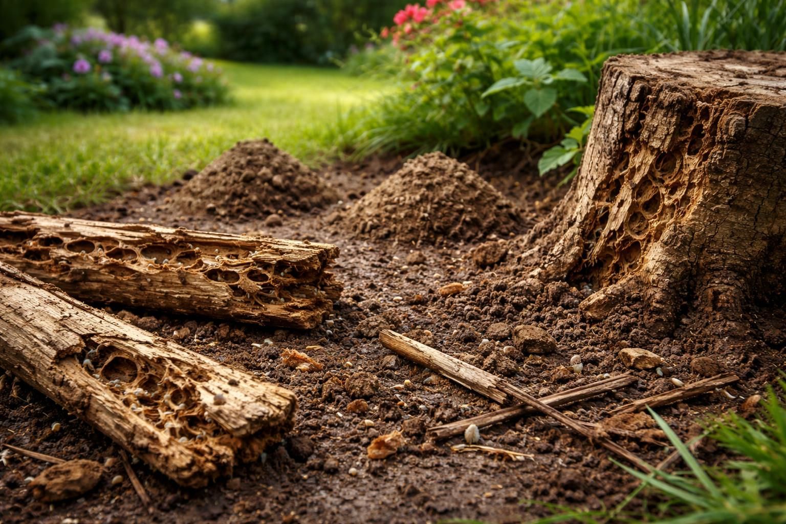 découvrez les signes révélateurs d'une infestation de termites dans votre jardin et apprenez quand il est crucial d'intervenir pour protéger vos plantations.