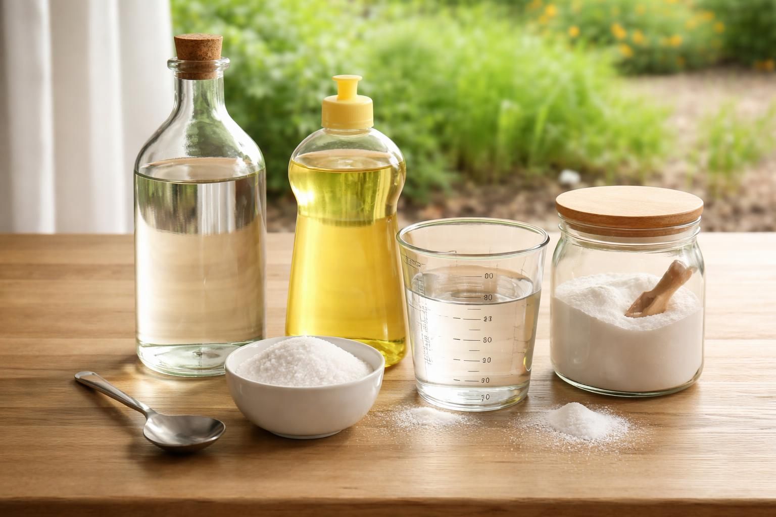 découvrez comment doser efficacement un désherbant naturel à base de vinaigre, sel, produit vaisselle et bicarbonate pour éliminer les mauvaises herbes de manière écologique et sécurisée.