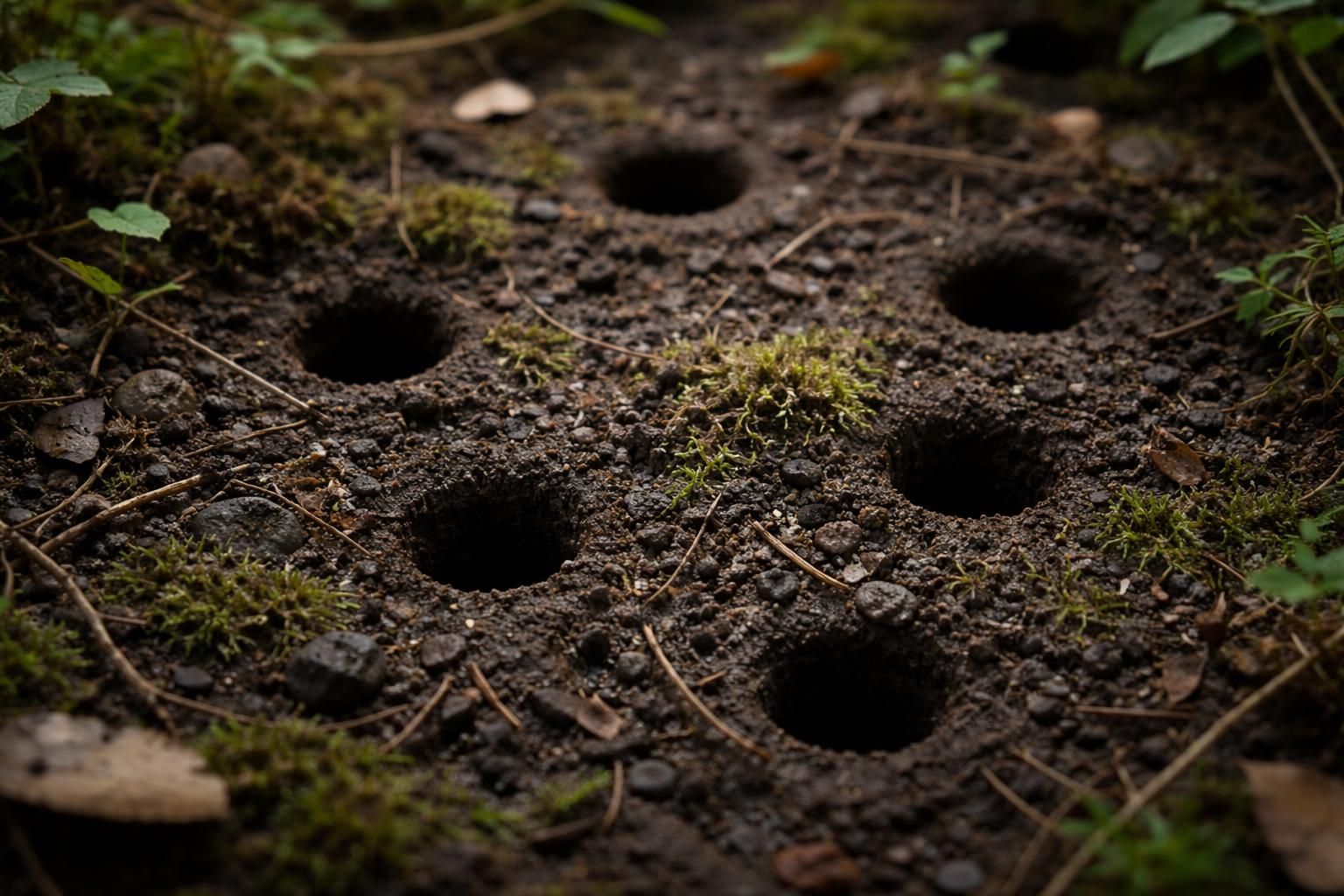 découvrez l'origine et la signification des petits trous ronds dans la terre grâce à notre analyse détaillée et nos explications claires.