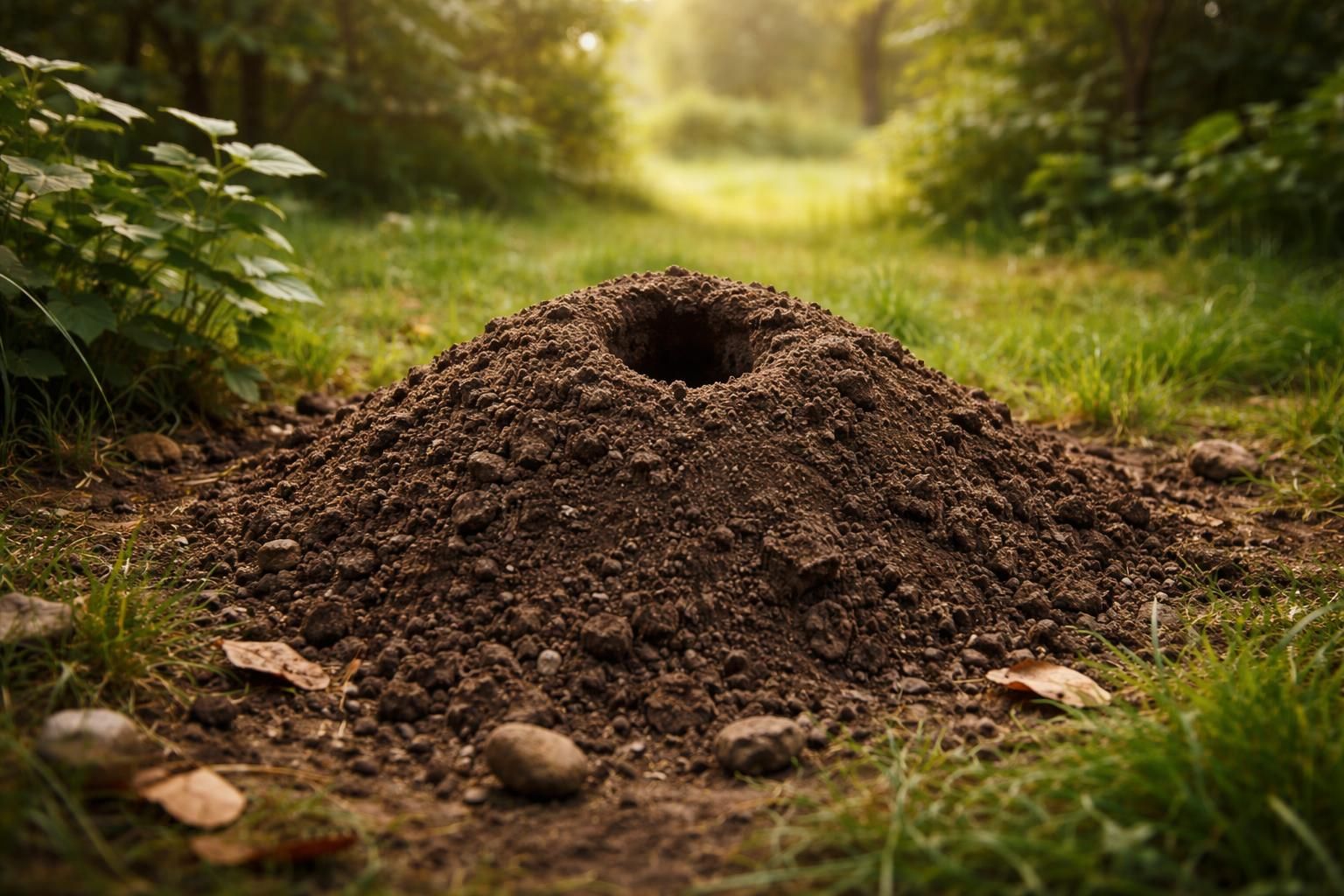 découvrez le symbolisme d'un petit monticule de terre avec un trou dans votre jardin et ce qu'il annonce comme changement dans votre environnement extérieur.