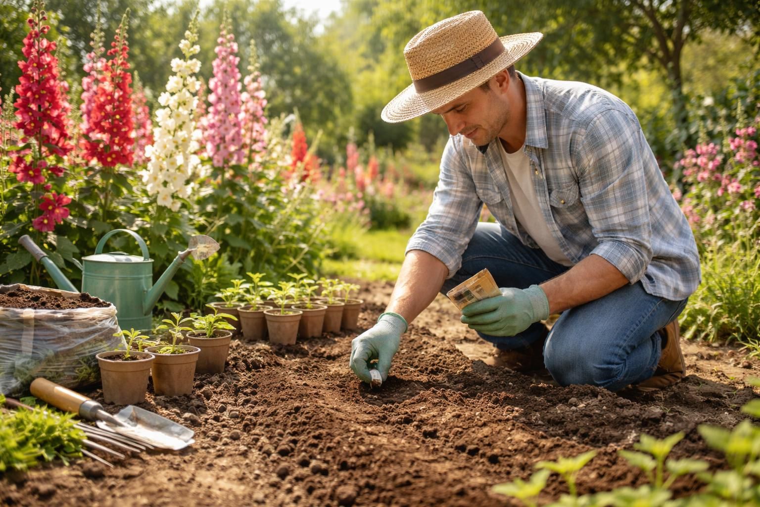 découvrez quand et comment semer des roses trémières avec notre guide ultime, idéal pour les jardiniers débutants souhaitant réussir leur plantation et embellir leur jardin.