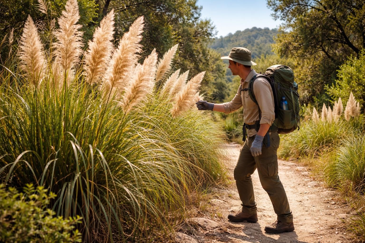 découvrez comment identifier et éviter les dangers de l'herbe de la pampa lors de vos randonnées pour profiter de vos sorties en pleine nature en toute sécurité.