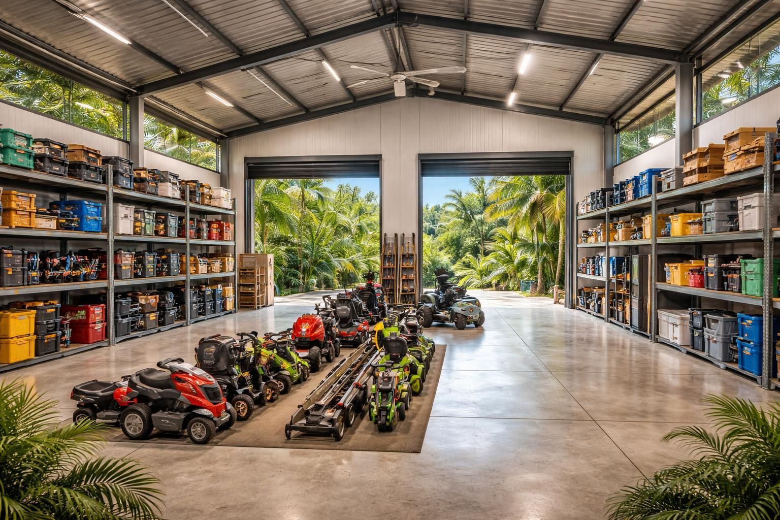 découvrez nos solutions flexibles de garde-meuble en martinique pour stocker en toute sécurité vos outils, tondeuses et matériel professionnel. optimisez votre espace avec nos box adaptés à vos besoins.