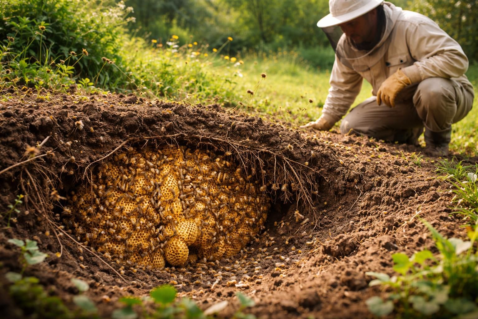 découvrez les risques liés à un nid d’abeille dans le sol et les solutions efficaces pour l’éliminer en toute sécurité.